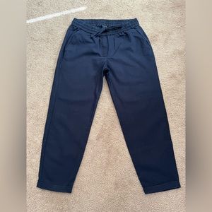 Women’s JCrew Size 6 Navy Blue Linen/Cotton Straight Leg Pants